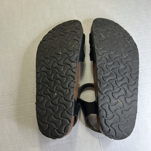 BIRKENSTOCK NAHUM BLACK OILED LEATHER ANKLE STRAPS WOMENS SANDAL SZ 40 - Picture 9 of 11